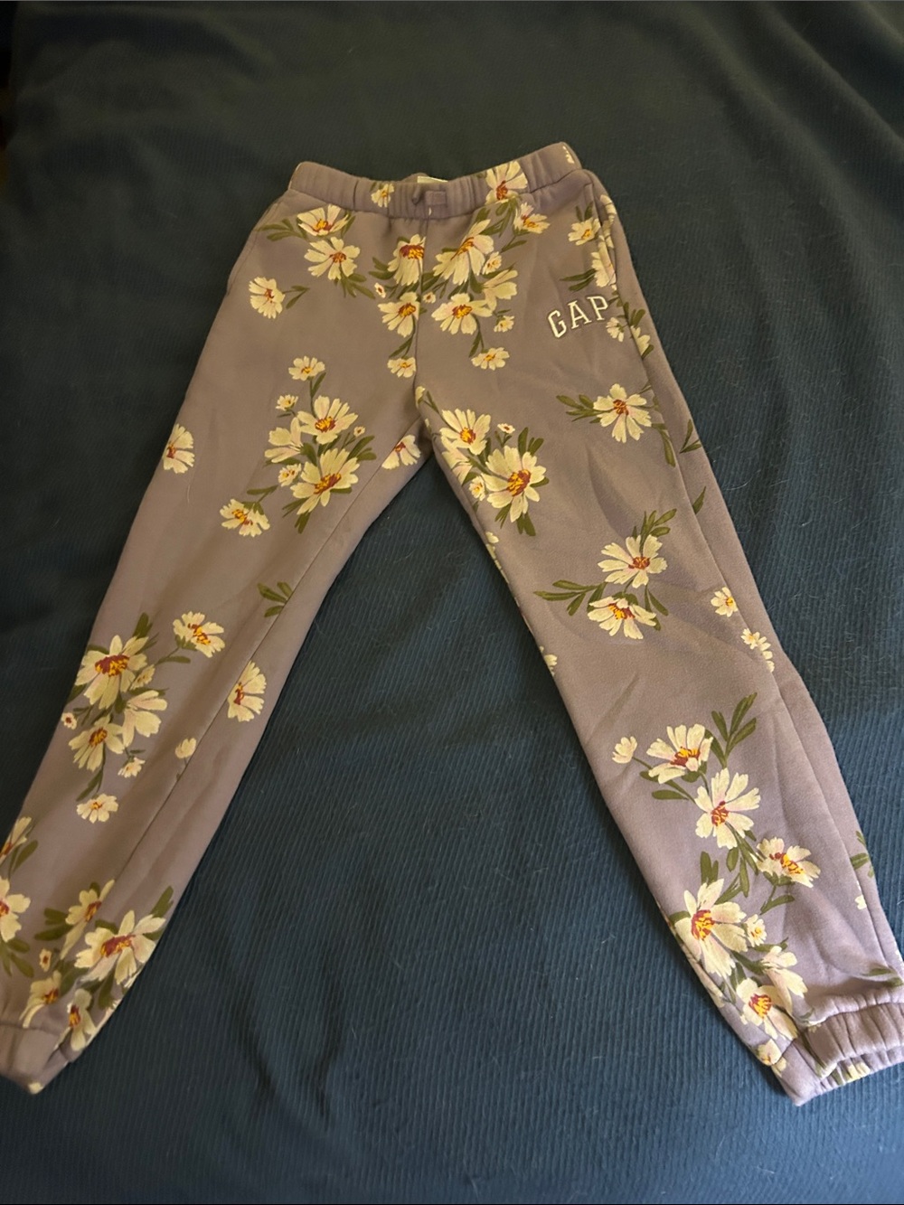 GAP Lavender Floral Jogger Sweatpants
